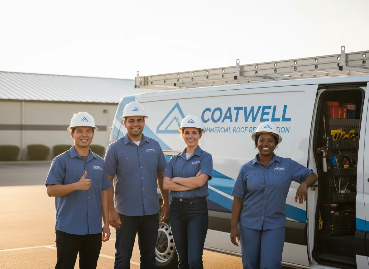 Commercial roof coating company in Bellflower, IL